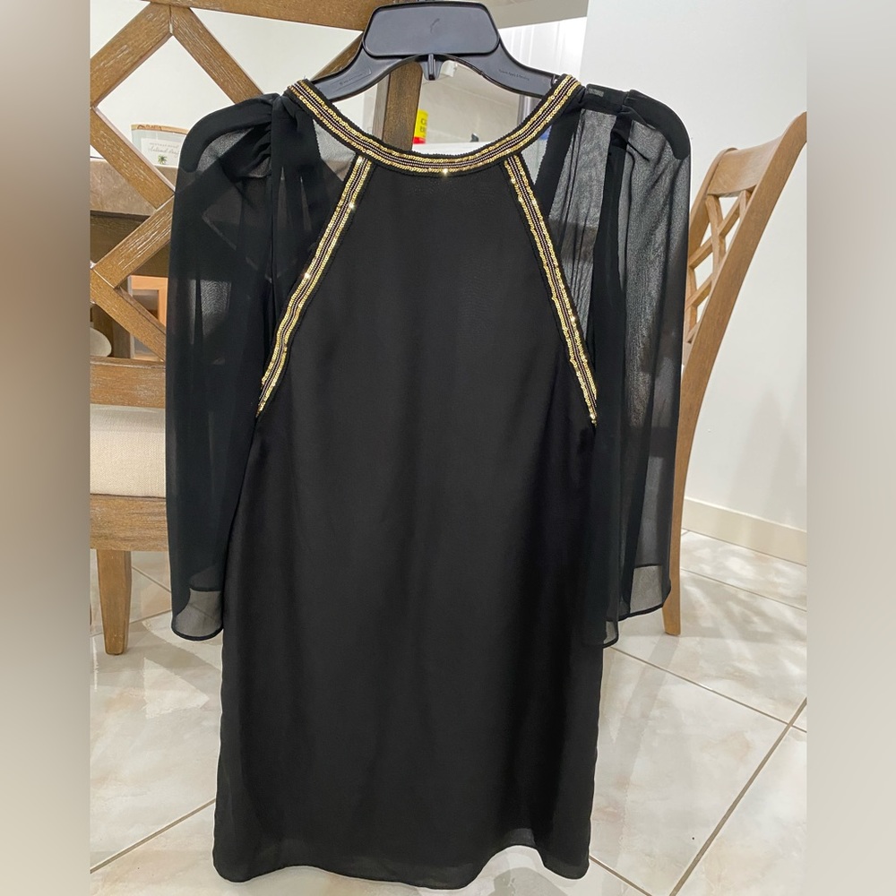 BCBG generation black dress, size 0. Like new
